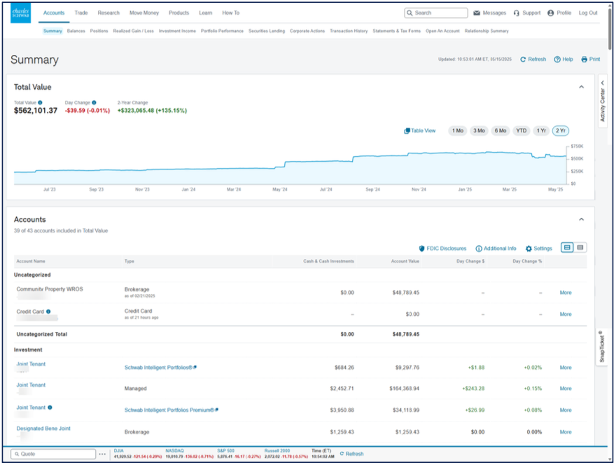 Chase Interface Screenshot